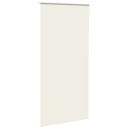 vidaXL Roller Blind Blackout Off White 95x230 cm Fabric Width 90,7 cm Polyester
