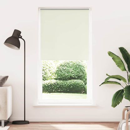 vidaXL Roller Blind Blackout Off White 95x230 cm Fabric Width 90,7 cm Polyester