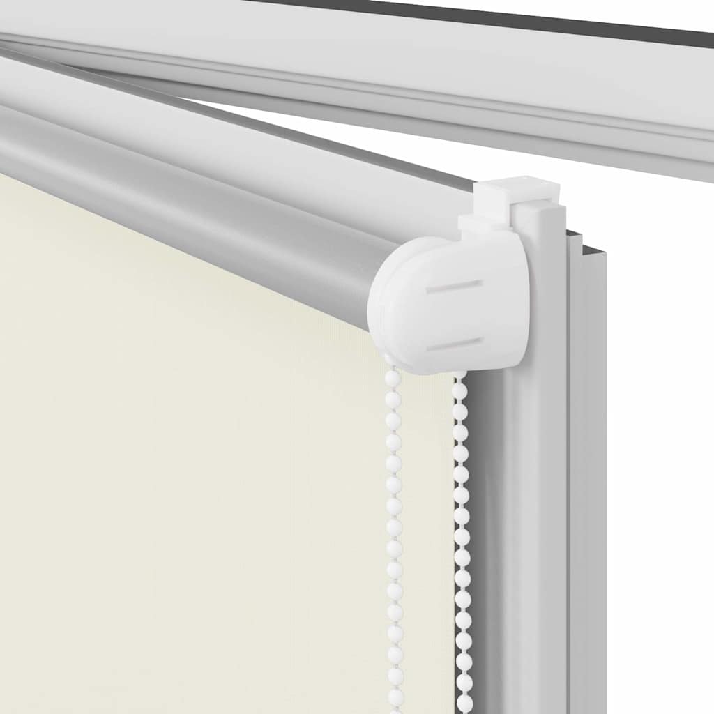 vidaXL Roller Blind Blackout Off White 100x230 cm Fabric Width 95.7 cm