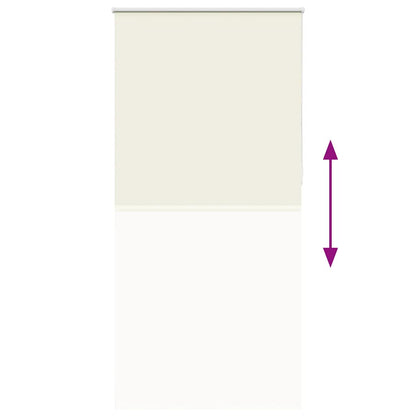 vidaXL Roller Blind Blackout Off White 100x230 cm Fabric Width 95.7 cm Polyester