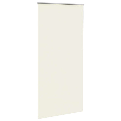 vidaXL Roller Blind Blackout Off White 115x230 cm Fabric Width 110,7 cm Polyester