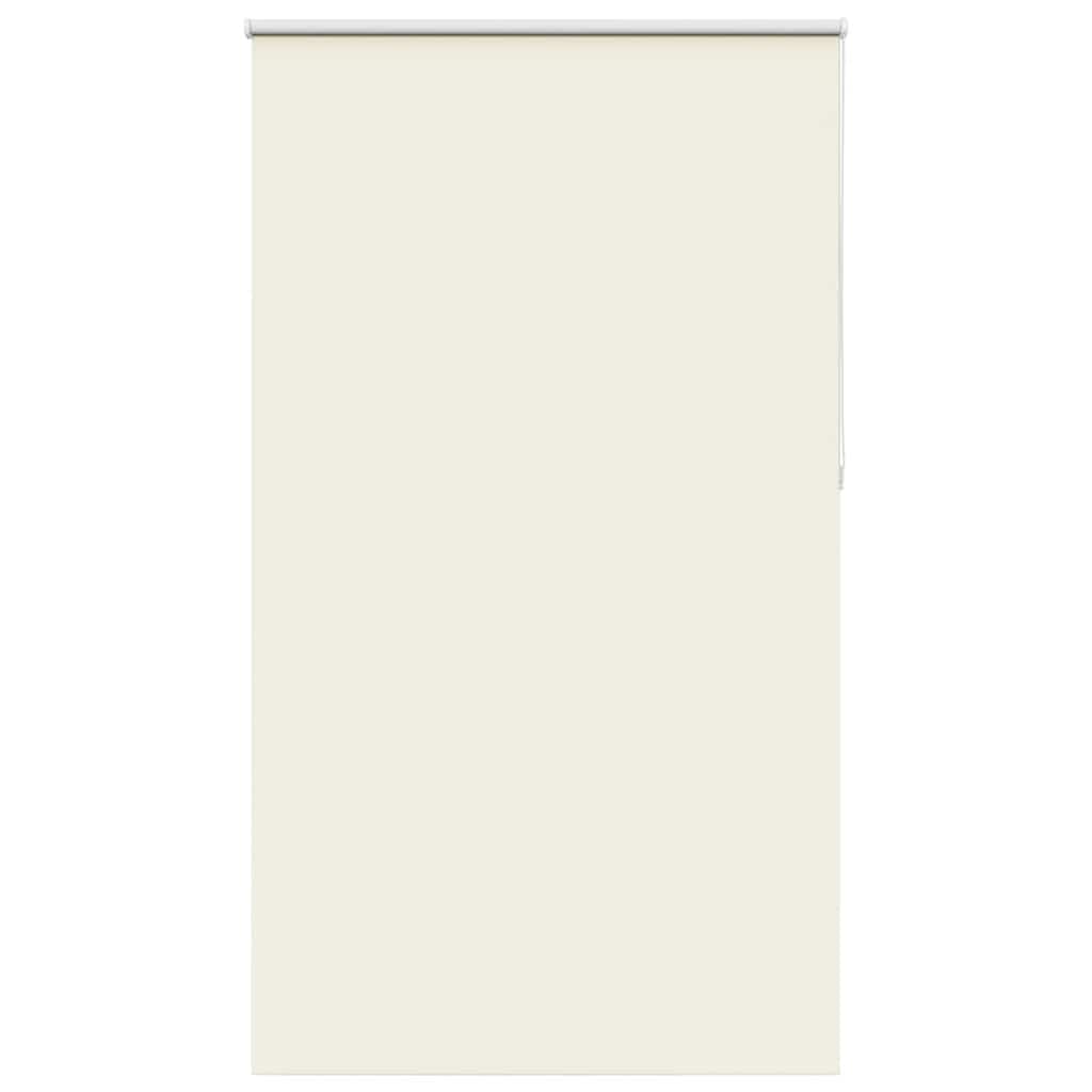 vidaXL Roller Blind Blackout Off White 130x230 cm Fabric Width 126.6 cm Polyester