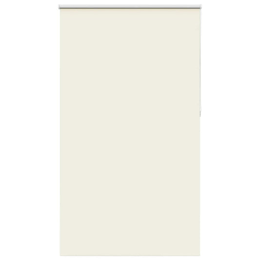 vidaXL Roller Blind Blackout Off White 130x230 cm Fabric Width 126,6 cm Polyester