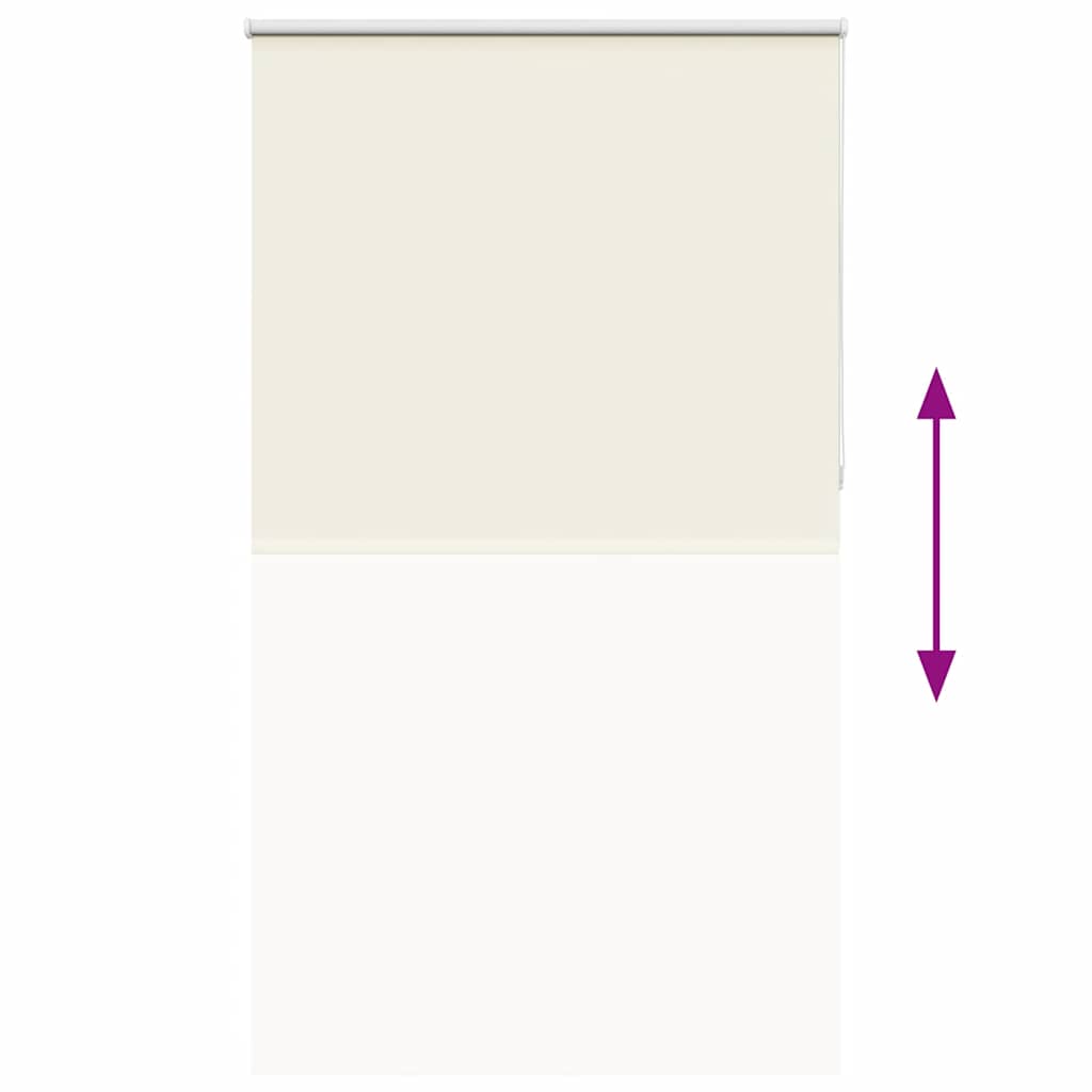 vidaXL Roller Blind Blackout Off White 135x230 cm Fabric Width 131.6 cm Polyester