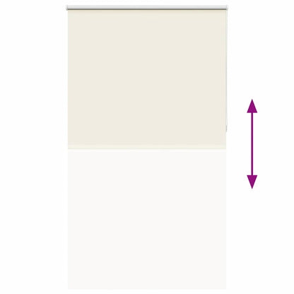 vidaXL Roller Blind Blackout Off White 135x230 cm Fabric Width 131.6 cm Polyester