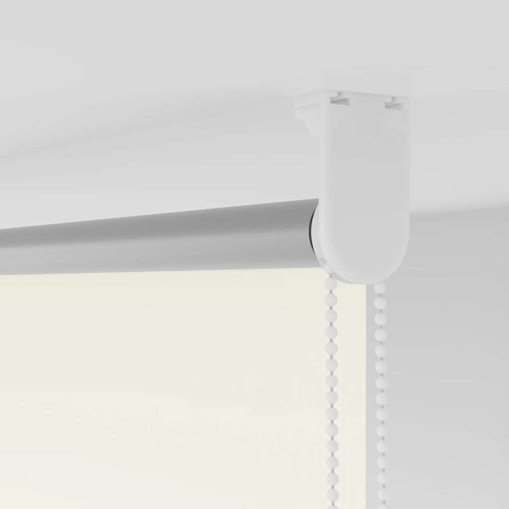 vidaXL Roller Blind Blackout Off White 140x230cm Fabric Width 136.6cm