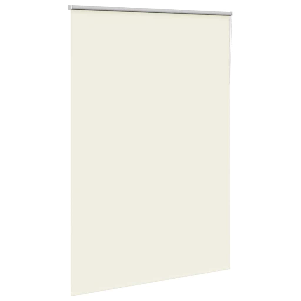 vidaXL Roller Blind Blackout Off White 150x230 cm Fabric Width 146.6 cm Polyester