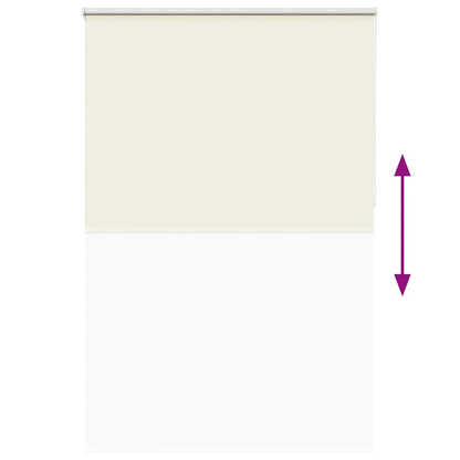 vidaXL Roller Blind Blackout Off White 150x230 cm Fabric Width 146.6 cm Polyester