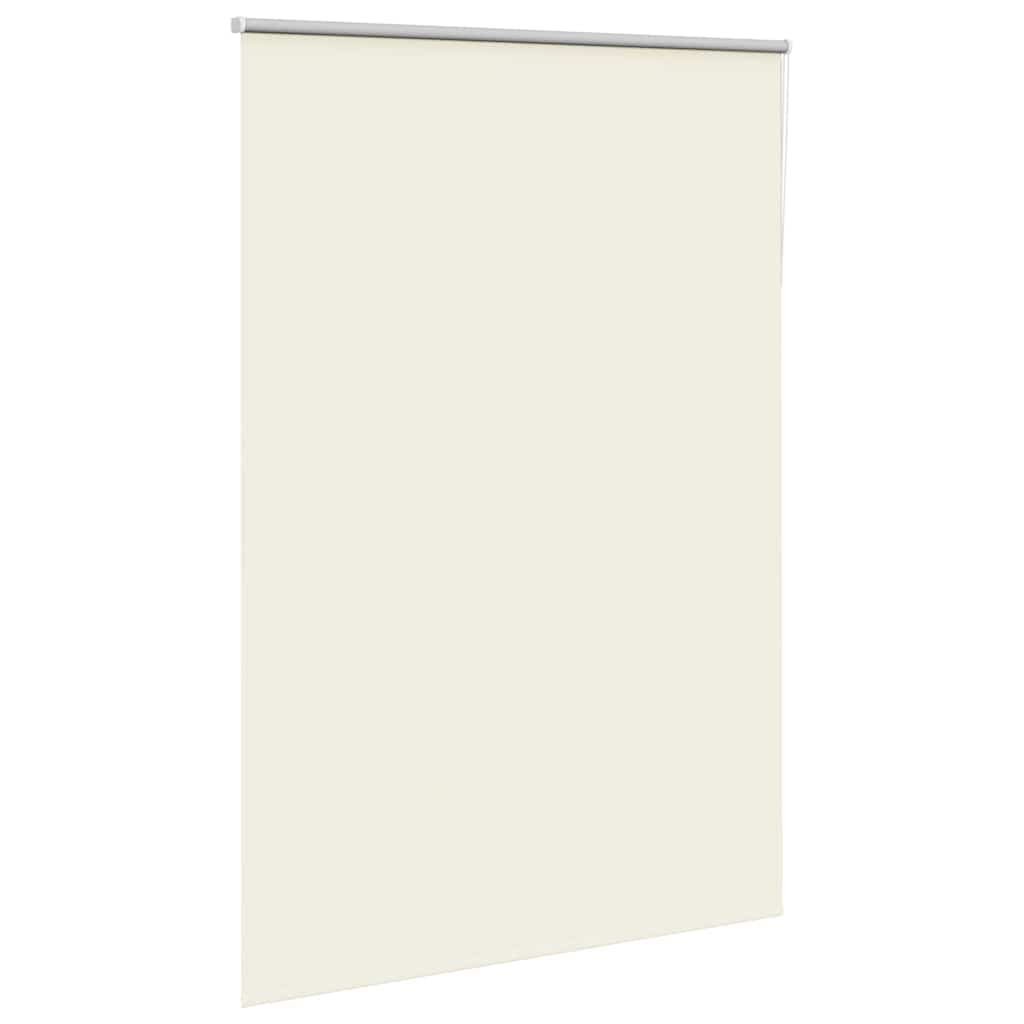 vidaXL Roller Blind Blackout Off White 165x230 cm Fabric Width 161.6 cm Polyester
