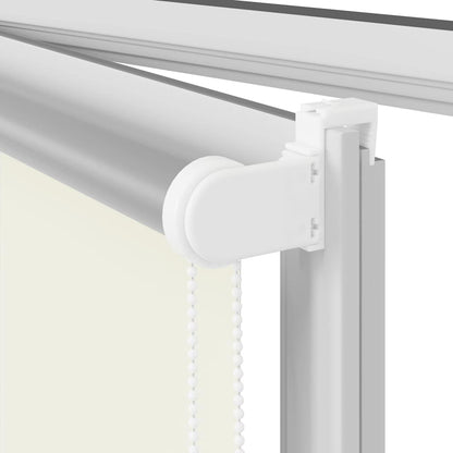 vidaXL Roller Blind Blackout Off White 165x230 cm Fabric Width 161,6 cm Polyester