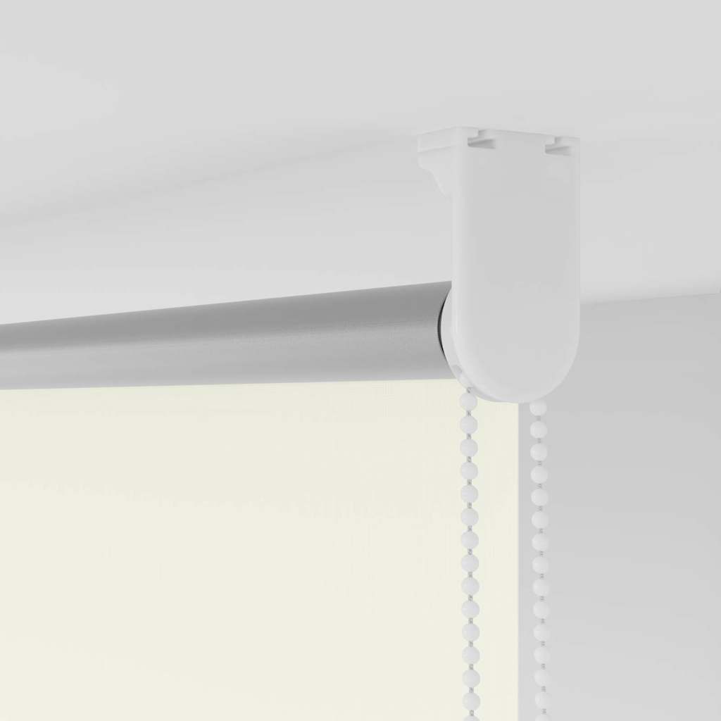 vidaXL Roller Blind Blackout Off White 165x230 cm Fabric Width 161,6 cm Polyester