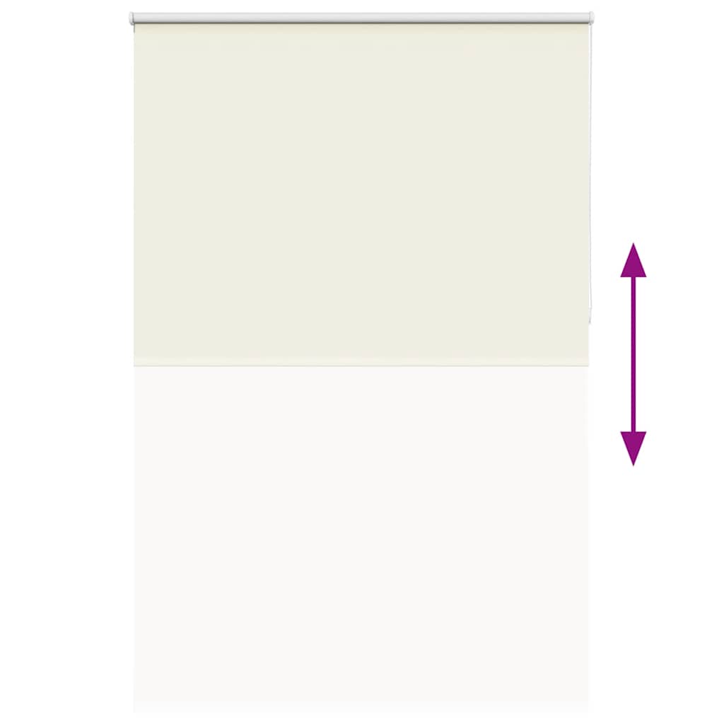 vidaXL Roller Blind Blackout Off White 165x230 cm Fabric Width 161.6 cm Polyester