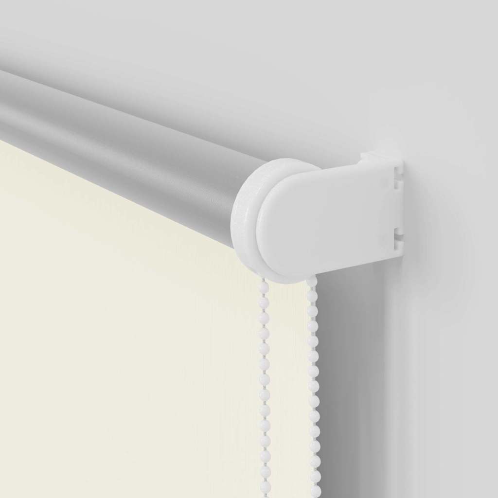 vidaXL Roller Blind Blackout Off White 165x230 cm Fabric Width 161,6 cm Polyester