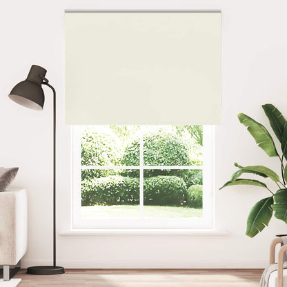 vidaXL Roller Blind Blackout Off White 165x230 cm Fabric Width 161,6 cm Polyester