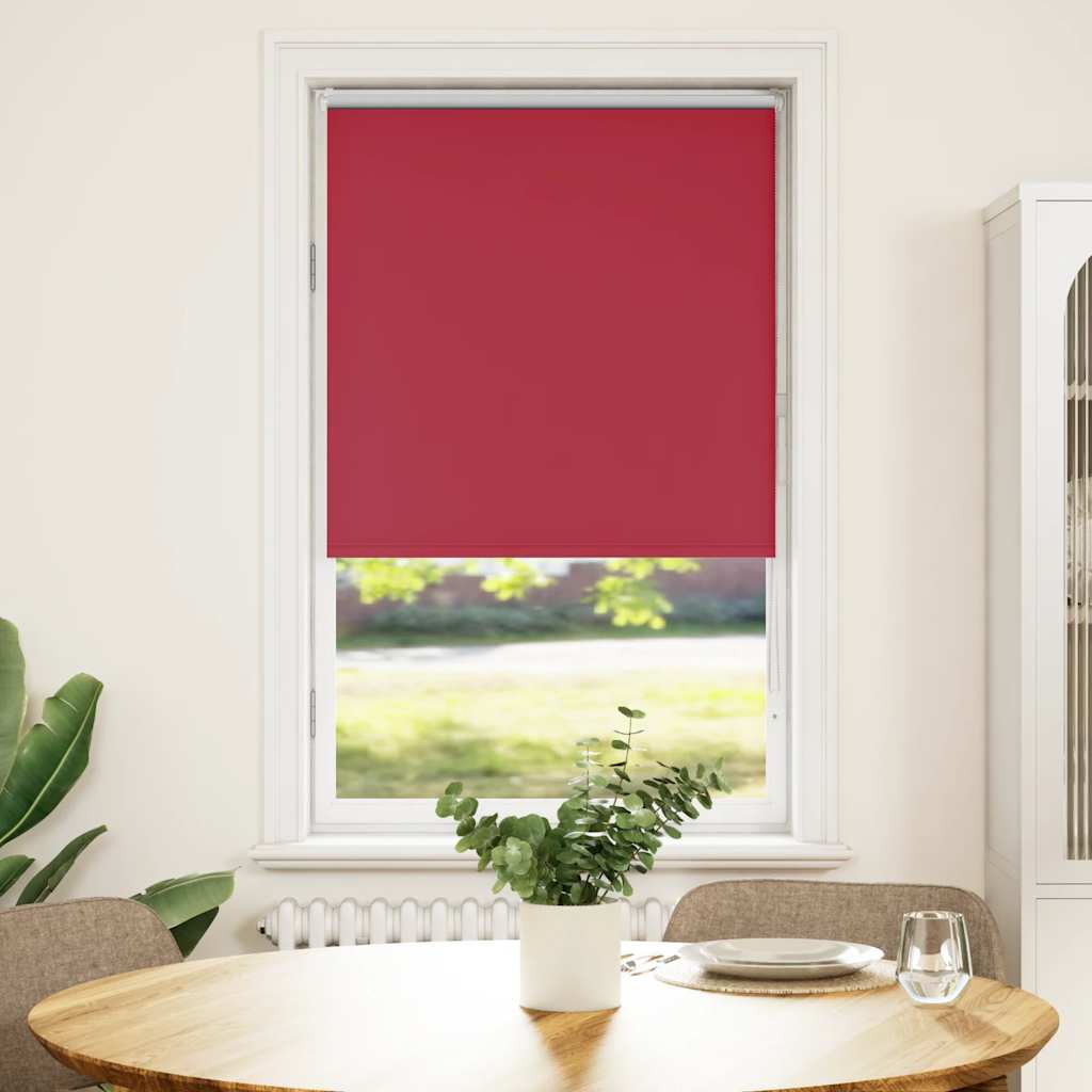 vidaXL Roller Blind Blackout Red 65x130 cm Fabric Width 60.7 cm