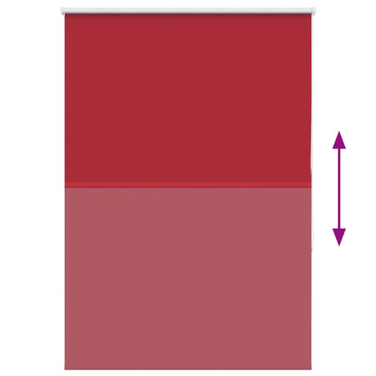 vidaXL Roller Blind Blackout Red 105x130 cm Fabric Width 100.7 cm Polyester