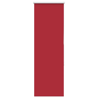 vidaXL Roller Blind Blackout Red 40x150 cm Fabric Width 35.7 cm Polyester