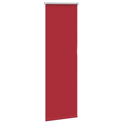 vidaXL Roller Blind Blackout Red 40x150 cm Fabric Width 35.7 cm Polyester
