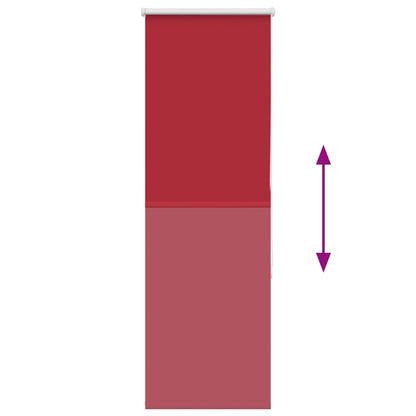 vidaXL Roller Blind Blackout Red 55x150 cm Fabric Width 50.7 cm Polyester