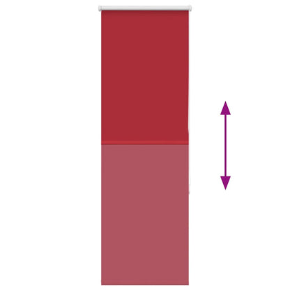 vidaXL Roller Blind Blackout Red 60x150 cm Fabric Width 55.7 cm Polyester