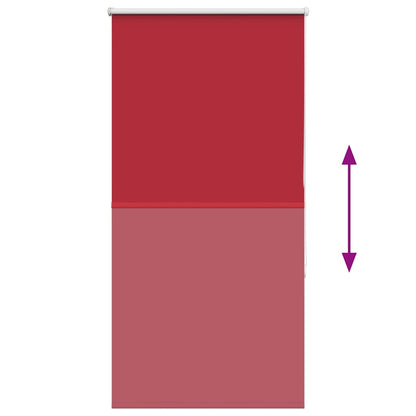vidaXL Roller Blind Blackout Red 85x150 cm Fabric Width 80.7 cm Polyester