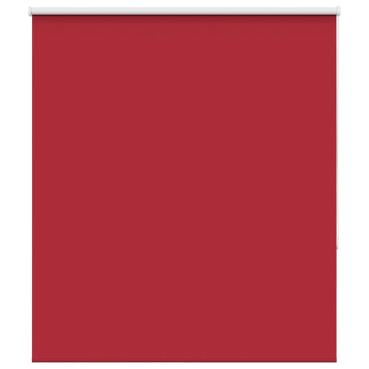 vidaXL Roller Blind Blackout Red 125x150 cm Fabric Width 121.6 cm Polyester