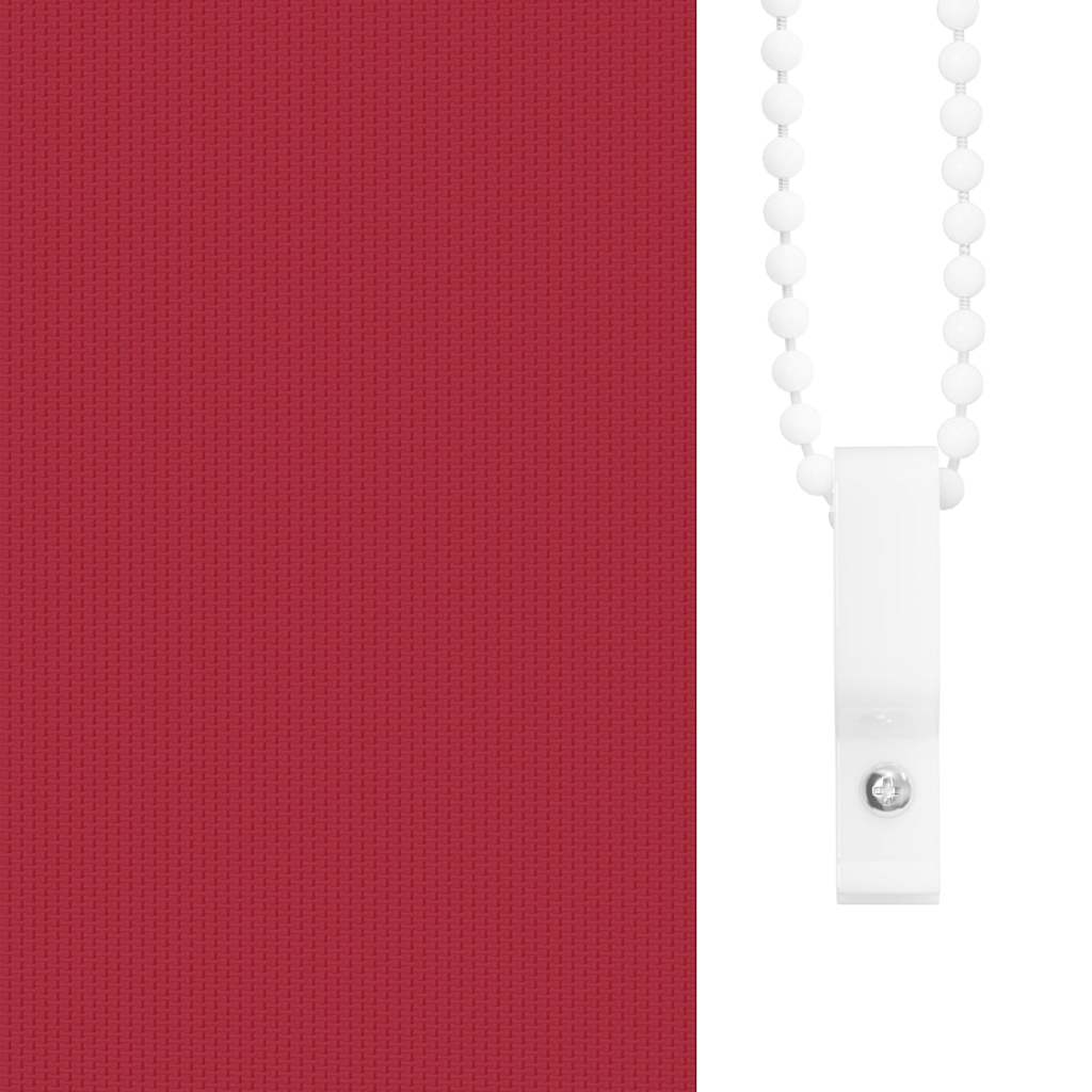 vidaXL Roller Blind Blackout Red 160x150 cm Fabric Width 156.6 cm Polyester