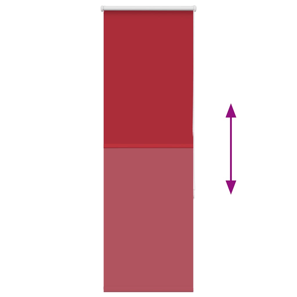 vidaXL Roller Blind Blackout Red 40x175 cm Fabric Width 35.7 cm Polyester