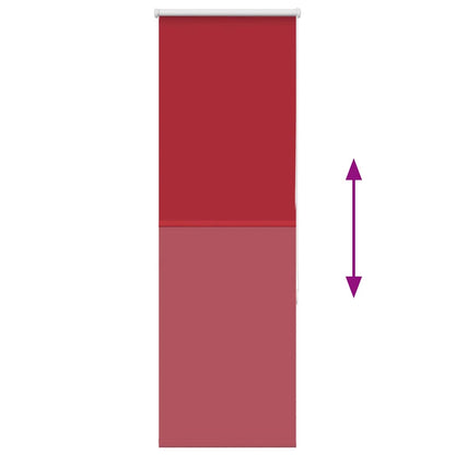 vidaXL Roller Blind Blackout Red 50x175 cm Fabric Width 45.7 cm Polyester
