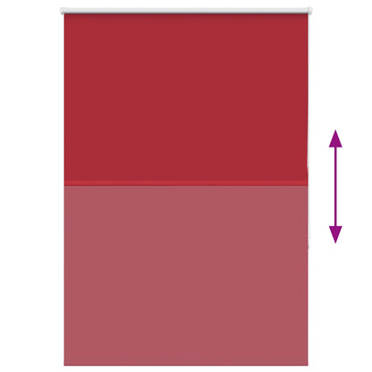 vidaXL Roller Blind Blackout Red 105x175 cm Fabric Width 100.7 cm Polyester