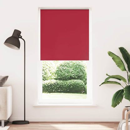 vidaXL Roller Blind Blackout Red 105x210 cm Fabric Width 100.7 cm Polyester