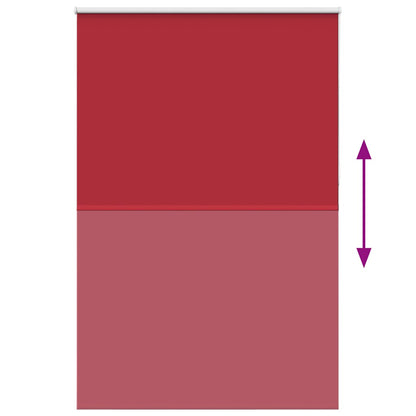 vidaXL Roller Blind Blackout Red 165x210 cm Fabric Width 161.6 cm Polyester
