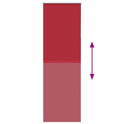 vidaXL Roller Blind Blackout Red 80x230 cm Fabric Width 75.7 cm Polyester