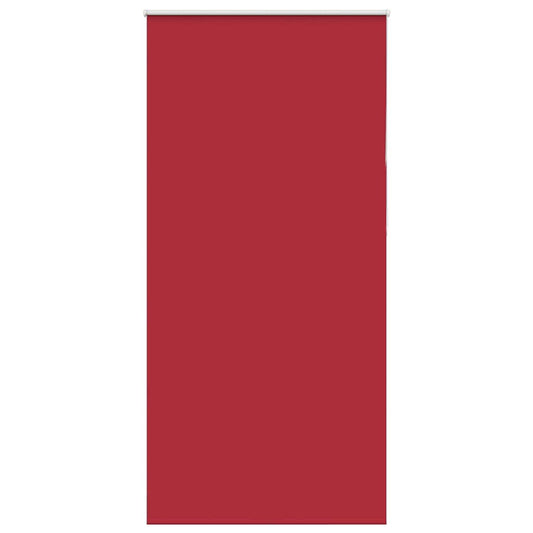 vidaXL Roller Blind Blackout Red 100x230 cm Fabric Width 95.7 cm Polyester
