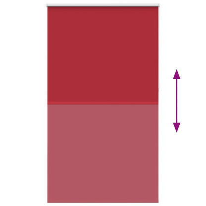 vidaXL Roller Blind Blackout Red 135x230 cm Fabric Width 131.6 cm Polyester