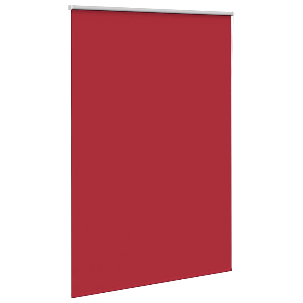 vidaXL Roller Blind Blackout Red 145x230 cm Fabric Width 141.6 cm Polyester