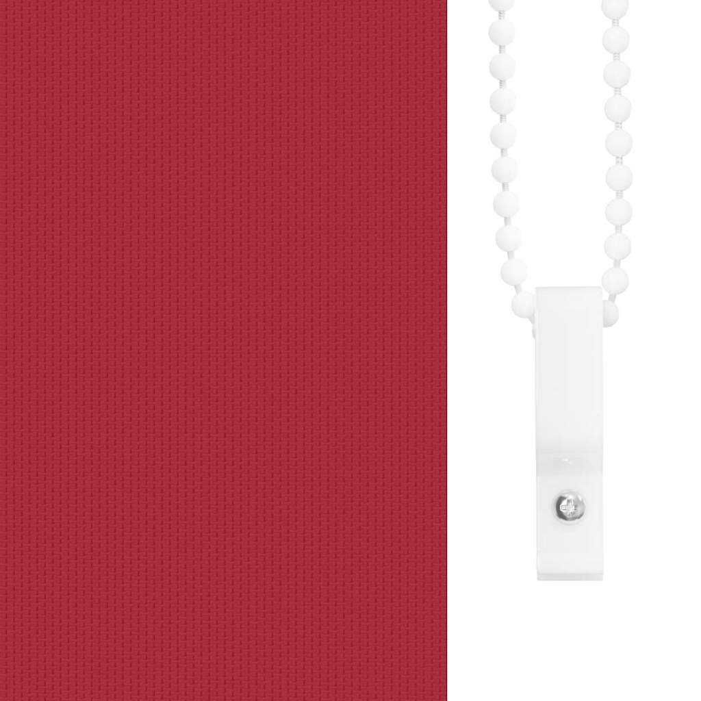 vidaXL Roller Blind Blackout Red 145x230 cm Fabric Width 141.6 cm Polyester
