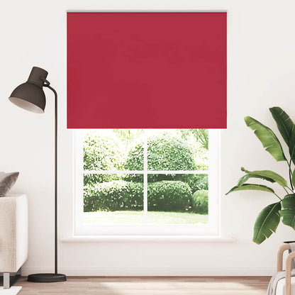 vidaXL Roller Blind Blackout Red 145x230 cm Fabric Width 141.6 cm Polyester