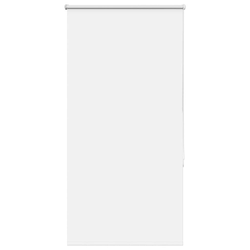 vidaXL Roller Blind Blackout White 85x130 cm Fabric Width 80.7 cm Polyester