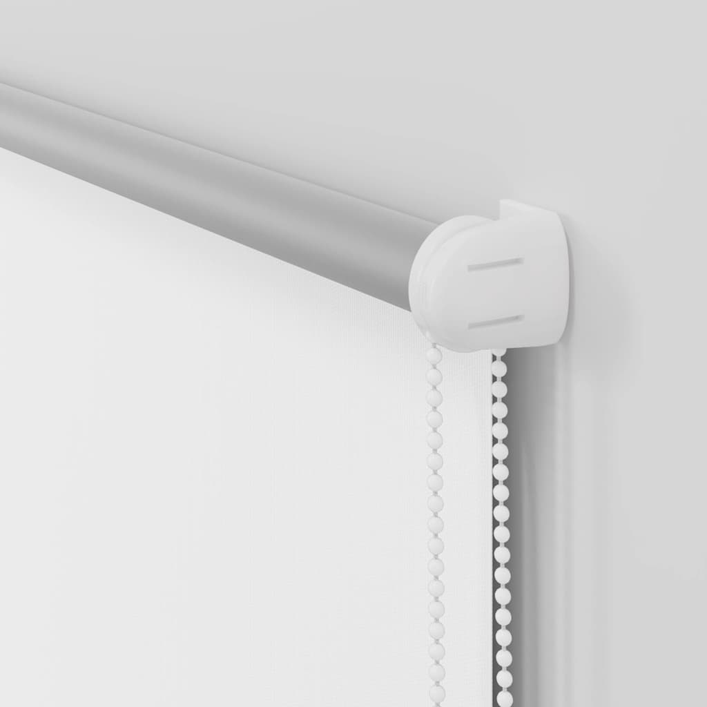 vidaXL Roller Blind Blackout White 90x130 cm Fabric Width 85.7 cm Polyester