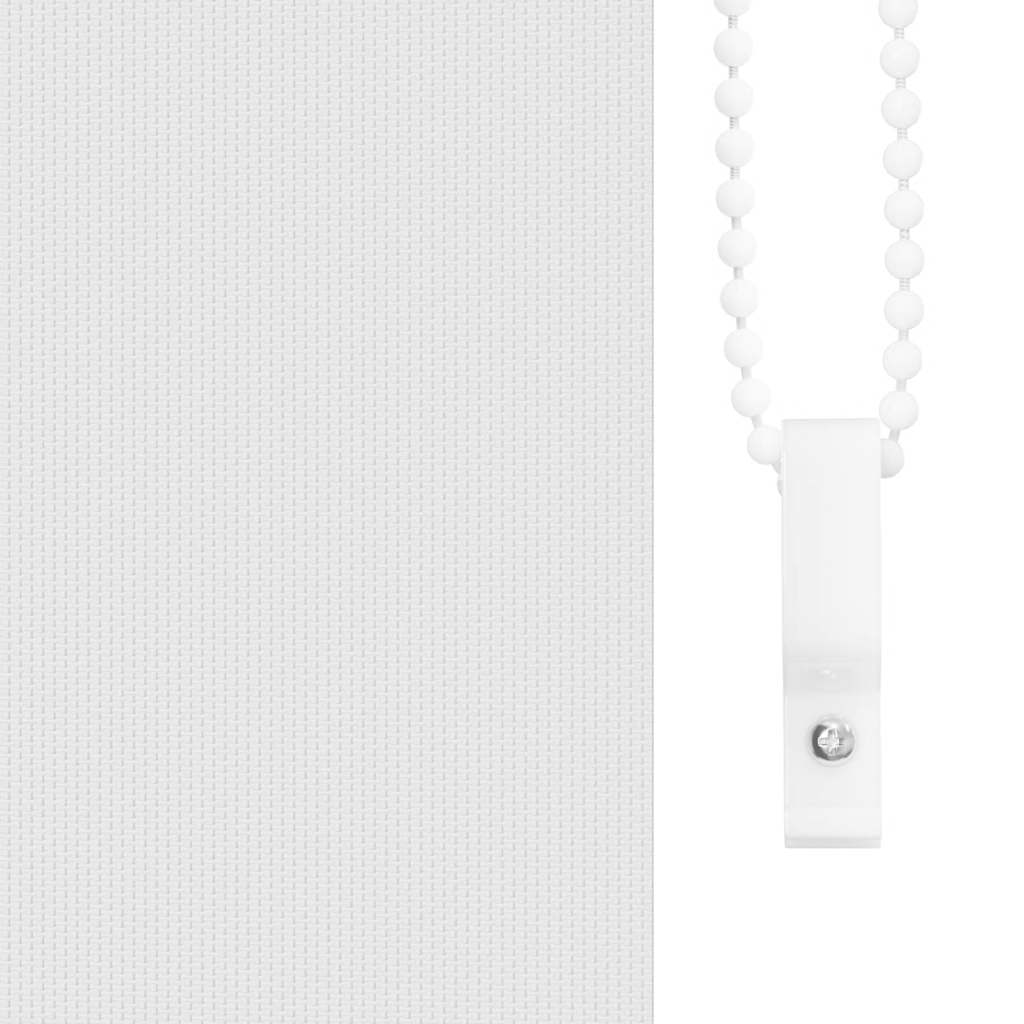 vidaXL Roller Blind Blackout White 90x130 cm Fabric Width 85.7 cm Polyester