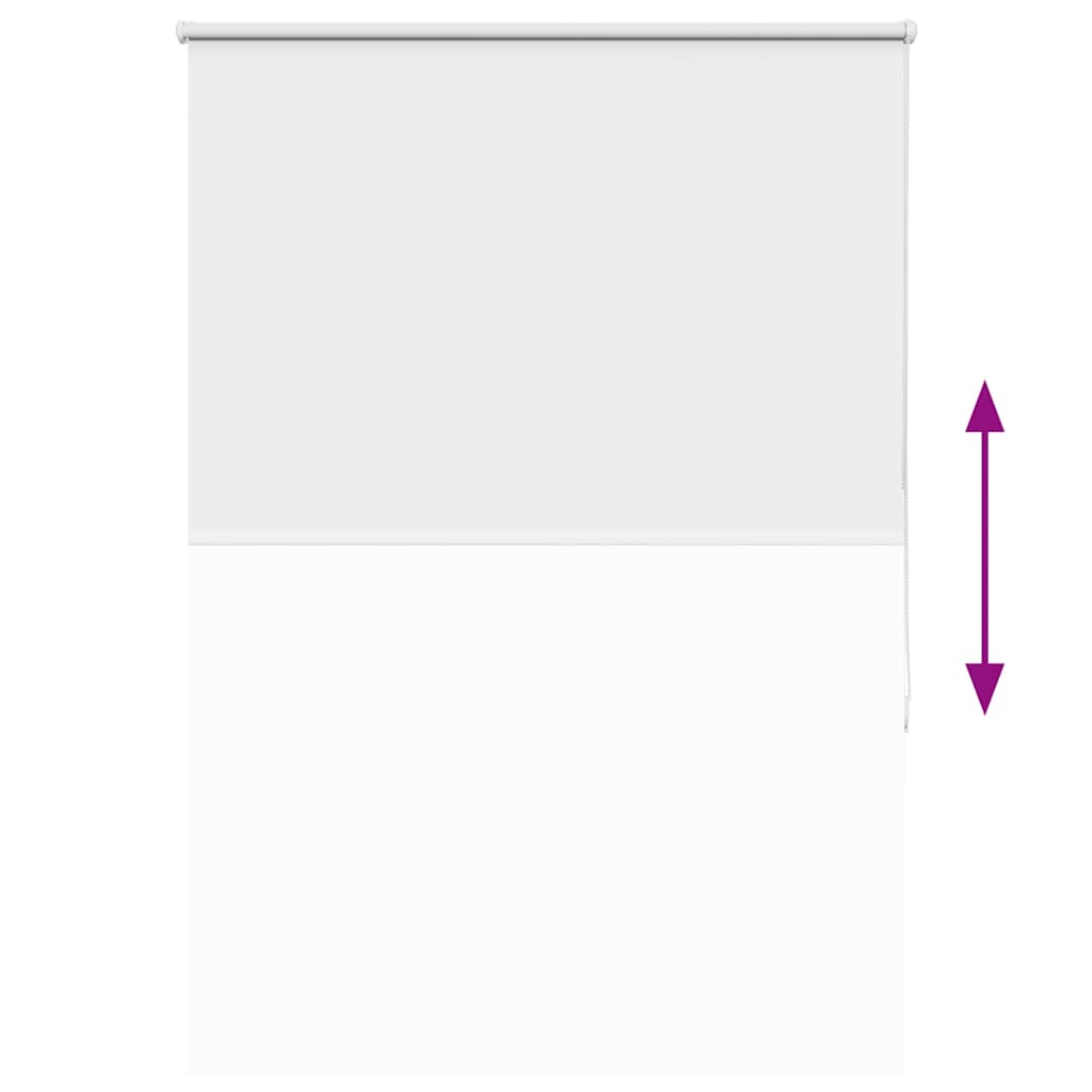 vidaXL Roller Blind Blackout White 110x130 cm Fabric Width 105.7 cm Polyester
