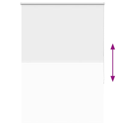 vidaXL Roller Blind Blackout White 115x130 cm Fabric Width 110.7 cm Polyester