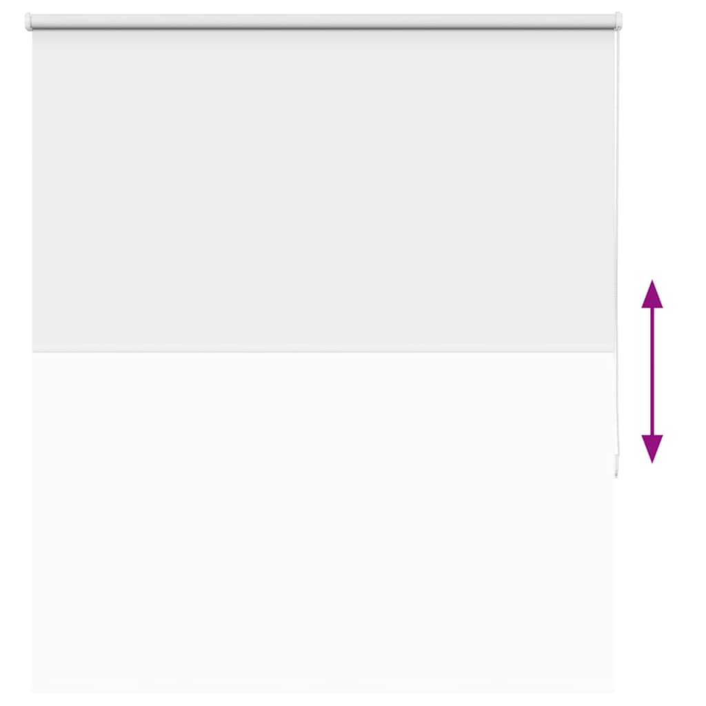 vidaXL Roller Blind Blackout White 120x130 cm Fabric Width 116.6 cm Polyester