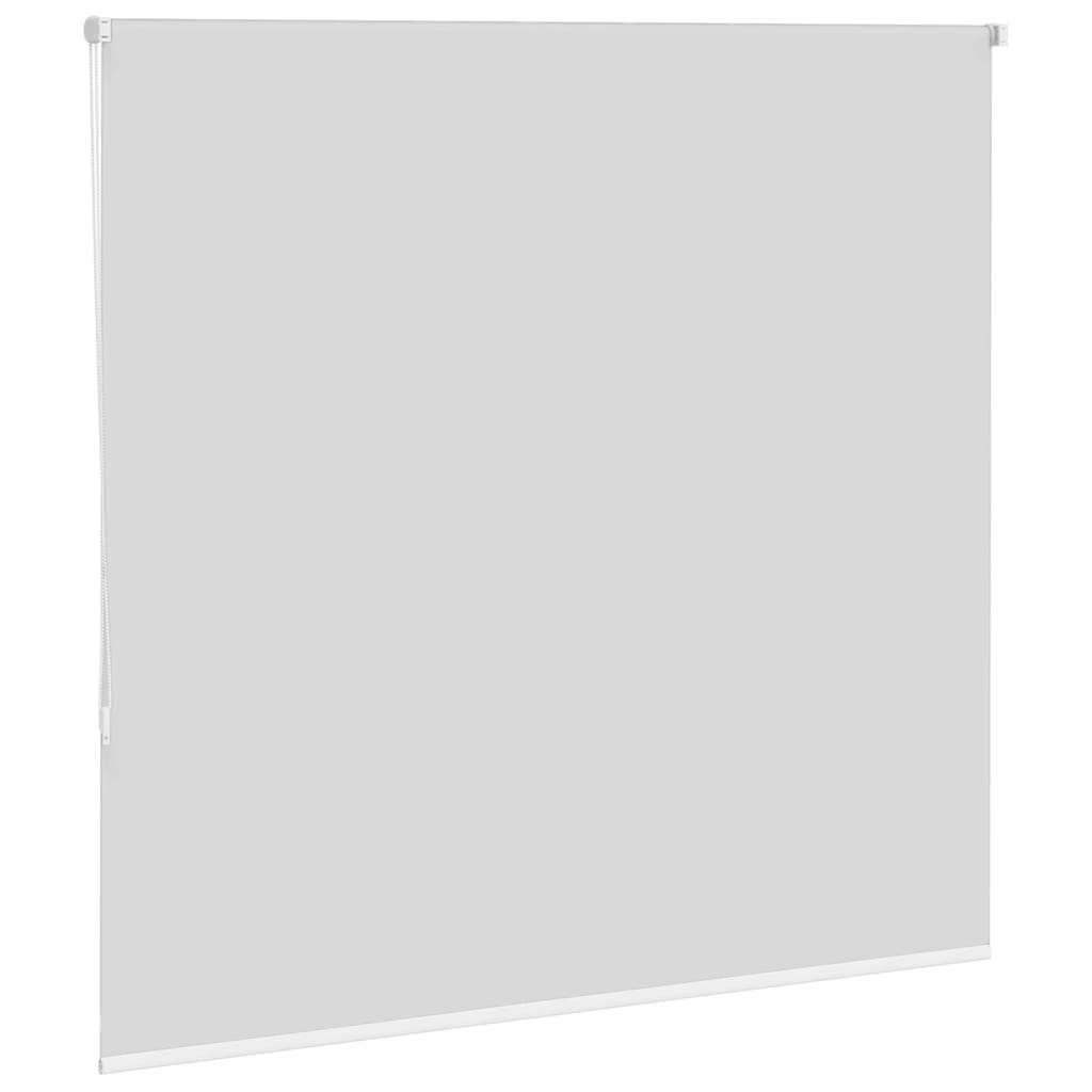 vidaXL Roller Blind Blackout White 145x130 cm Fabric Width 141.6 cm Polyester