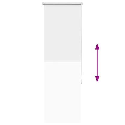 vidaXL Roller Blind Blackout White 50x150 cm Fabric Width 45.7 cm Polyester