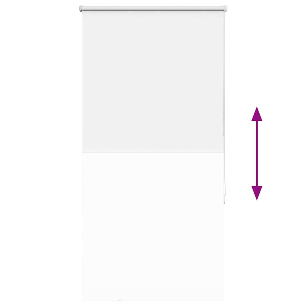 vidaXL Roller Blind Blackout White 80x150 cm Fabric Width 75.7 cm Polyester
