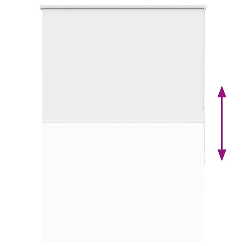 vidaXL Roller Blind Blackout White 90x150 cm Fabric Width 85.7 cm Polyester