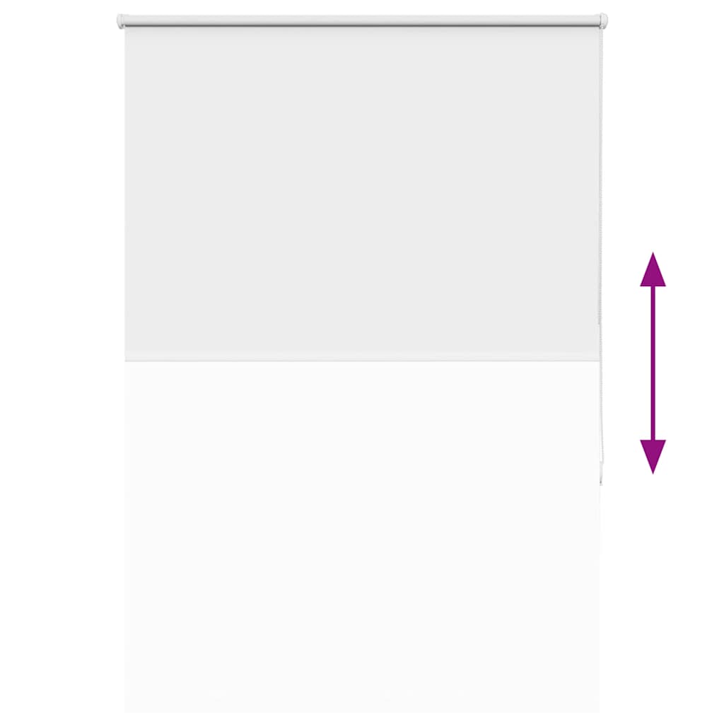 vidaXL Roller Blind Blackout White 100x150 cm Fabric Width 95.7 cm Polyester