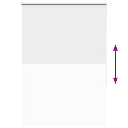 vidaXL Roller Blind Blackout White 100x150 cm Fabric Width 95.7 cm Polyester